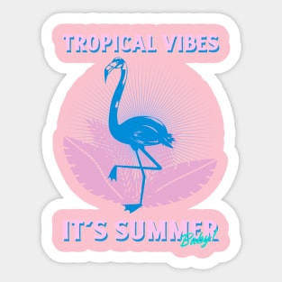tropical vibes - its summer Sticker